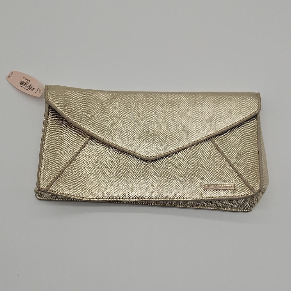 Victoria's Secret Shimmering Gold Clutch Purse Mobwife